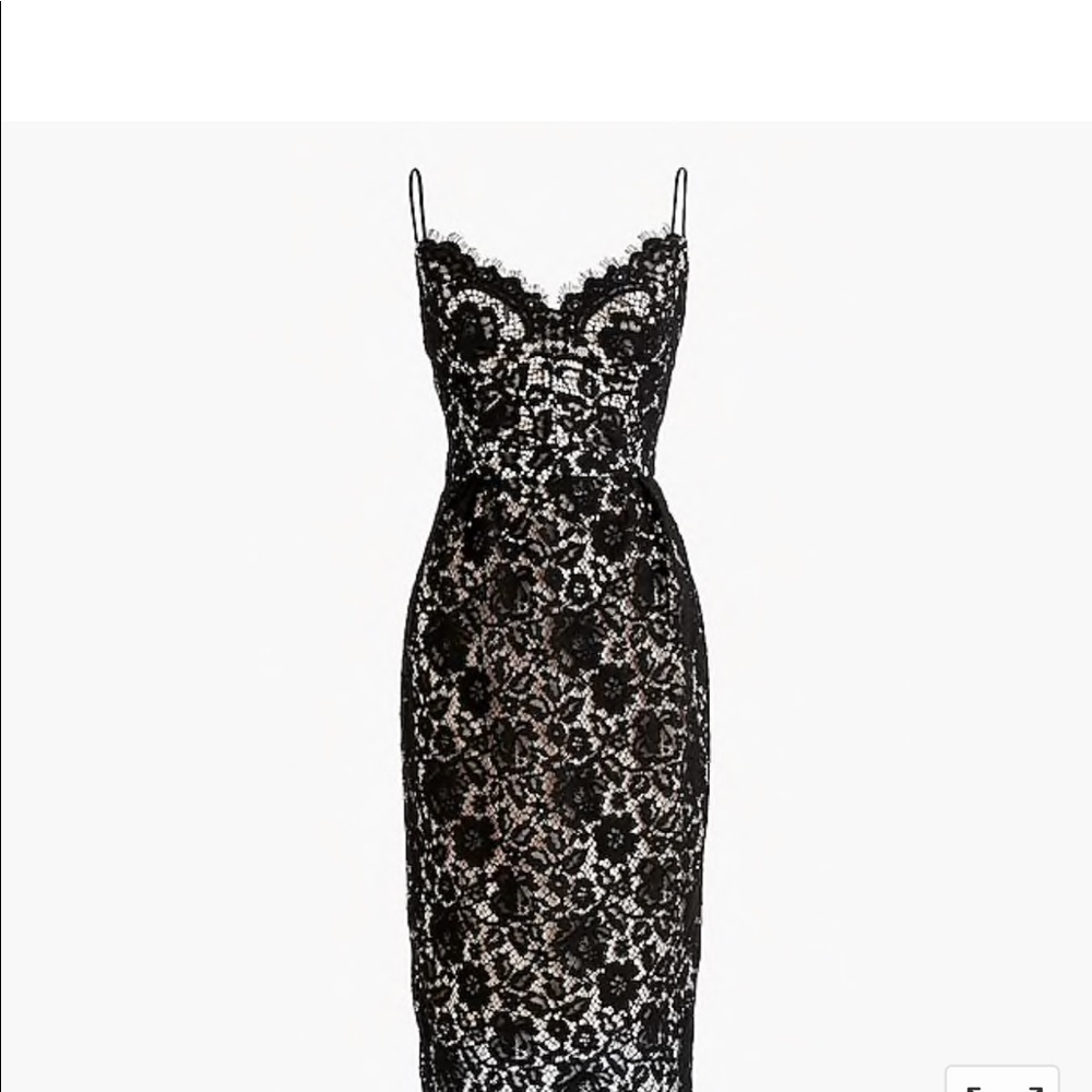 NWT Jcrew spaghetti strap dress in lace